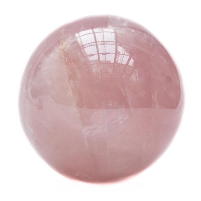 Small Rose Quartz Crystal Ball - Image 3