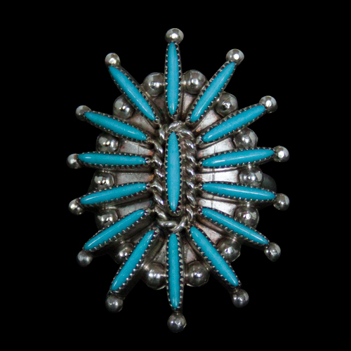 Turquoise Needlepoint Ring