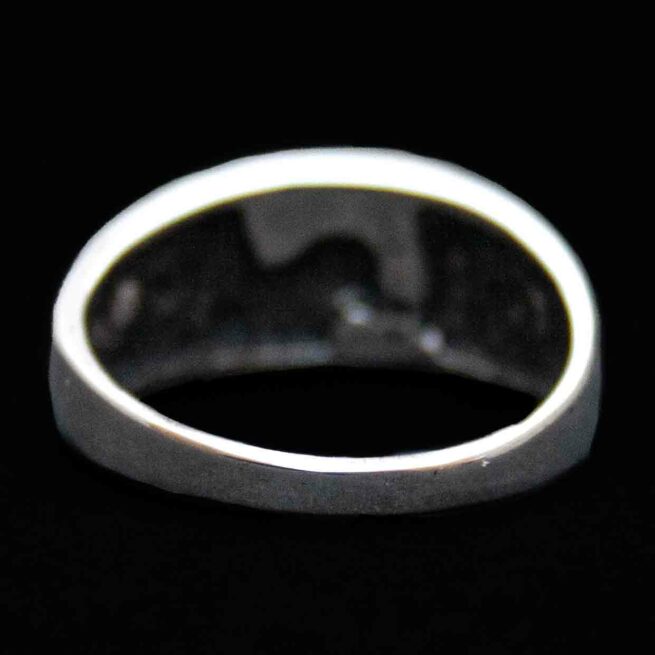 Bague Loup Argent Turquoise – Image 4