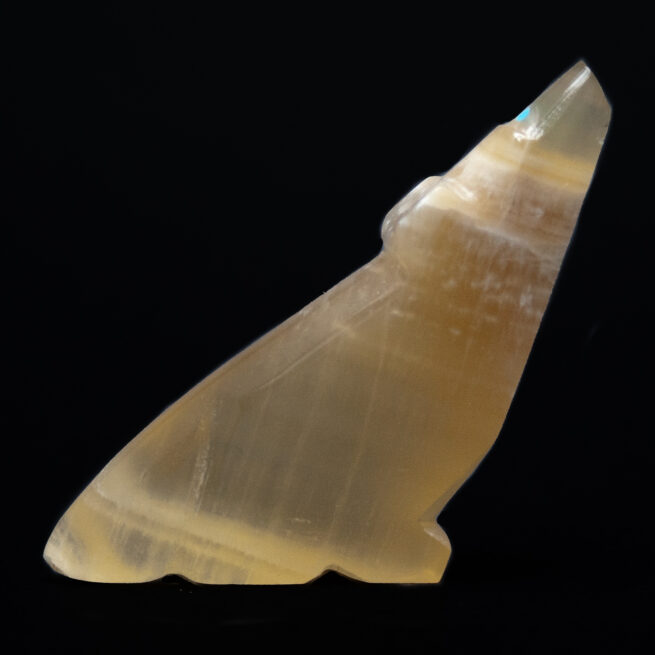 Yellow Fluorite Zuni Coyote Fetish