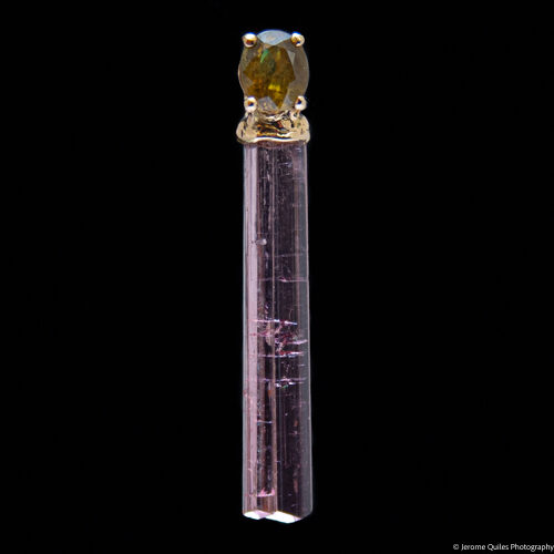 Pendentif Or 18K Titanite Rubellite