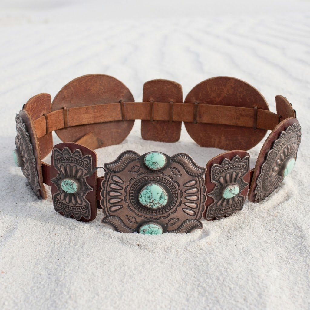 1990s Kirk Smith Concho Belt