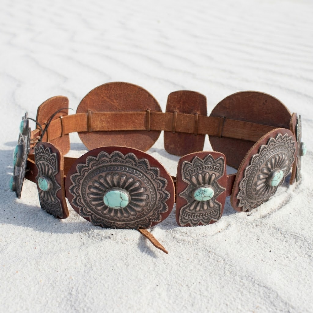 Ceinture Concho Turquoise Kirk Smith – Image 5