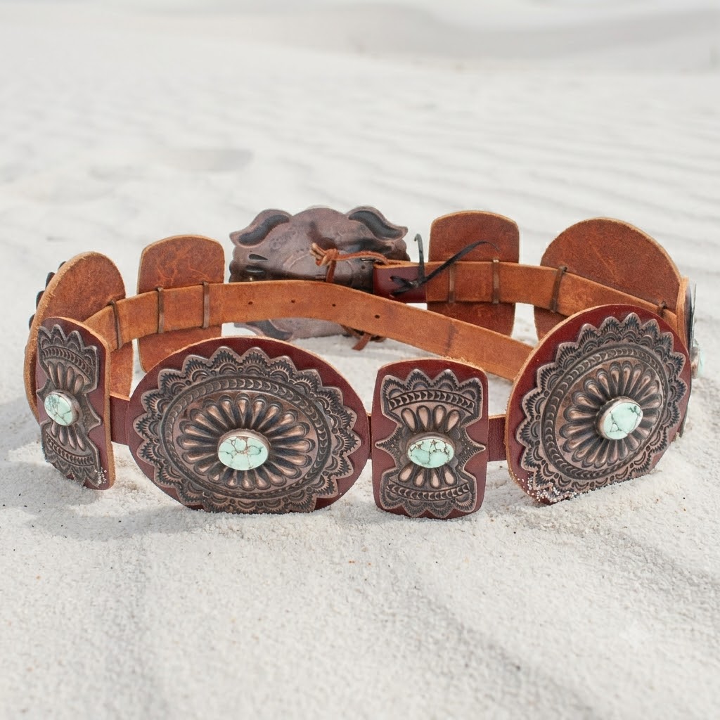 Ceinture Concho Turquoise Kirk Smith – Image 4