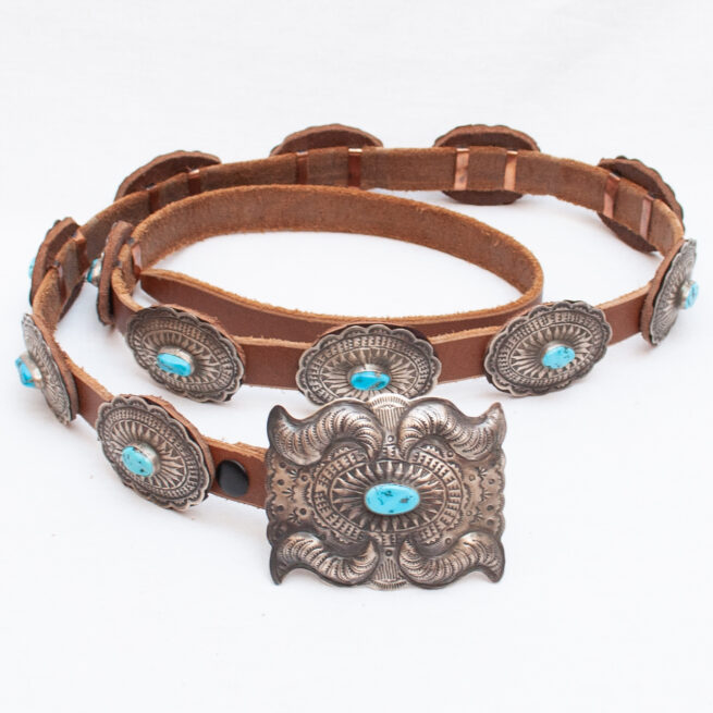 Ceinture Concho Turquoise Vintage