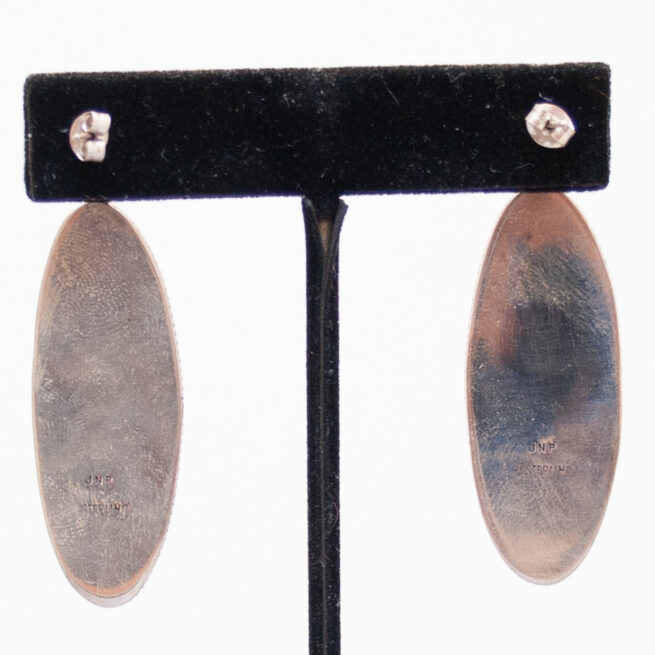 Boucles d'Oreilles Turquoise Ovales – Image 4