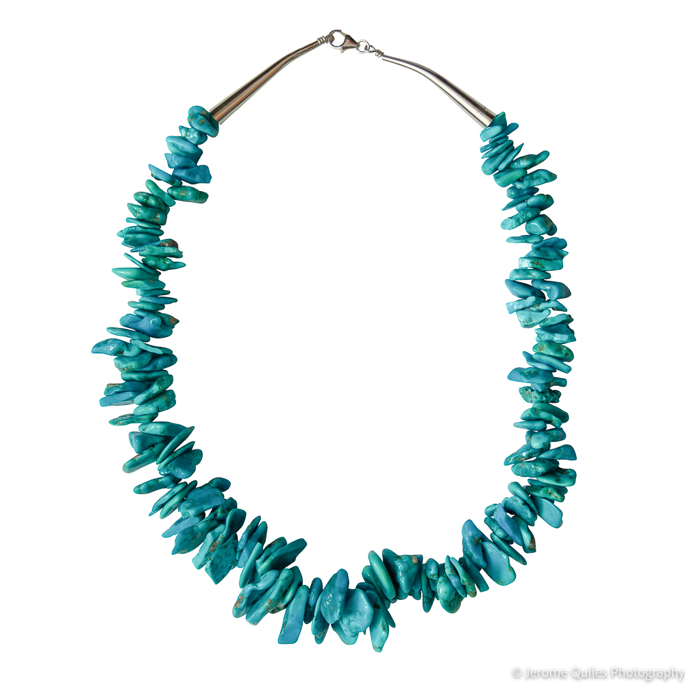 Navajo Multi-Strand Turquoise Necklace by Patrick Yazzie -  NativeIndianMade.com