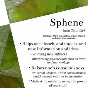 Sphene Titanite Properties