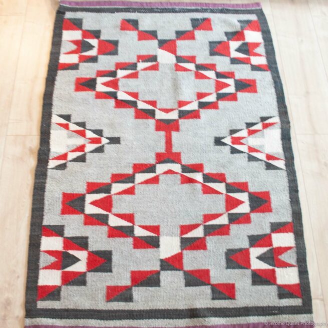 1910s Red Indian Rug - Image 4