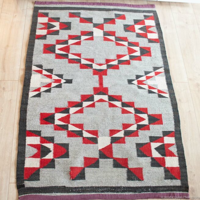 1910s Red Indian Rug - Image 3