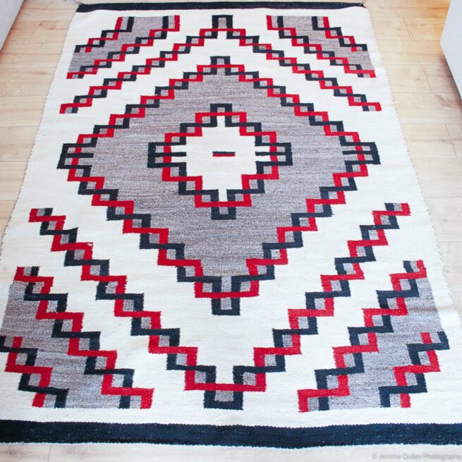 1920s Old Navajo Area Rug - Image 2