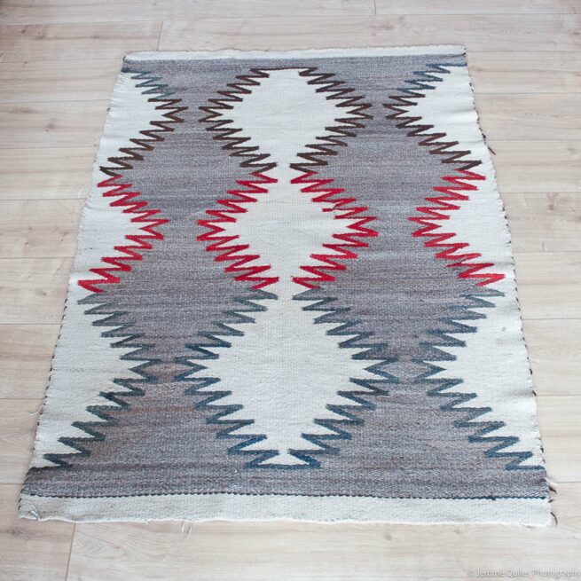 1920s Vintage Handwoven Navajo Blanket - Image 3