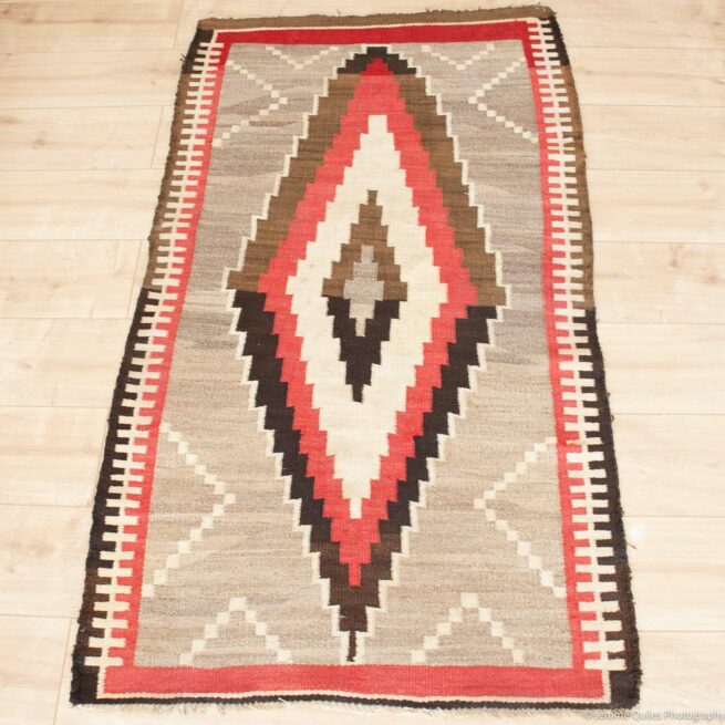 Tapis Navajo Chemin de Fer Années 1930 – Image 2