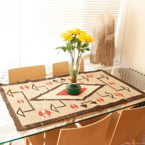 1935 Red Indian Weaving Table Mat