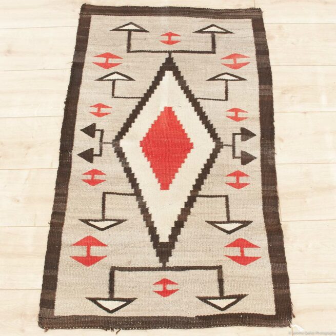 1935 Red Indian Weaving Table Mat