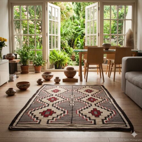 1945 Ute Region Navajo Rug