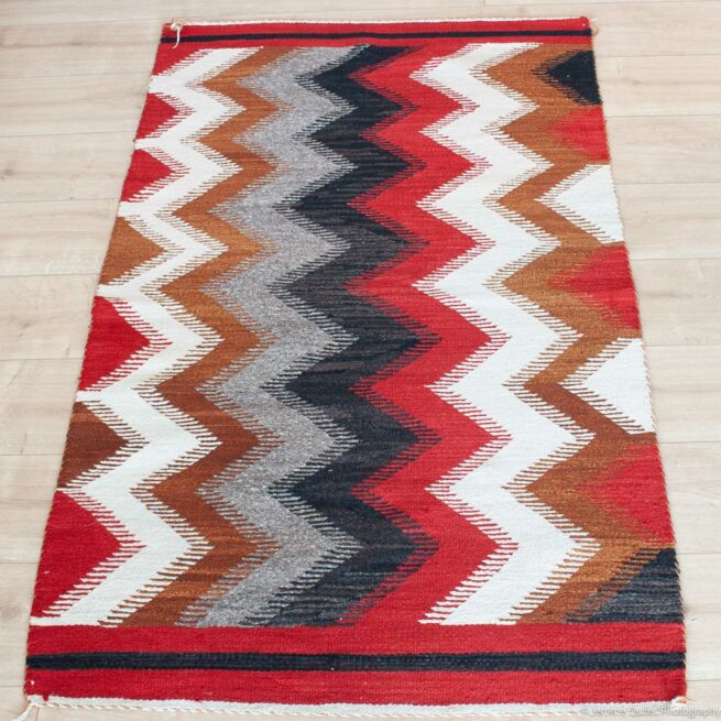 Tapis Laine Multicouleur Années 1950 – Image 2