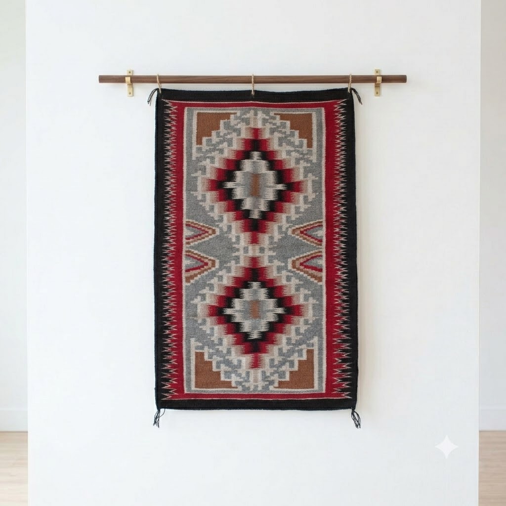 Contemporary Medium Size Navajo Rug