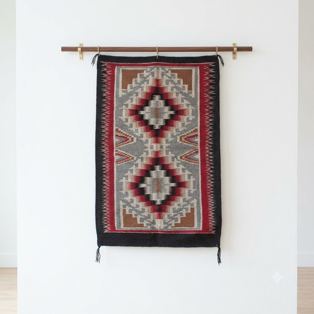 Tapis Contemporain Navajo Taille Moyenne – Image 2