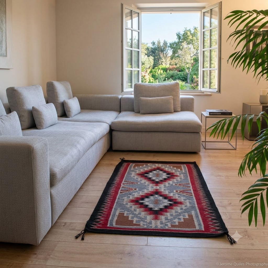 Tapis Contemporain Navajo Taille Moyenne – Image 3