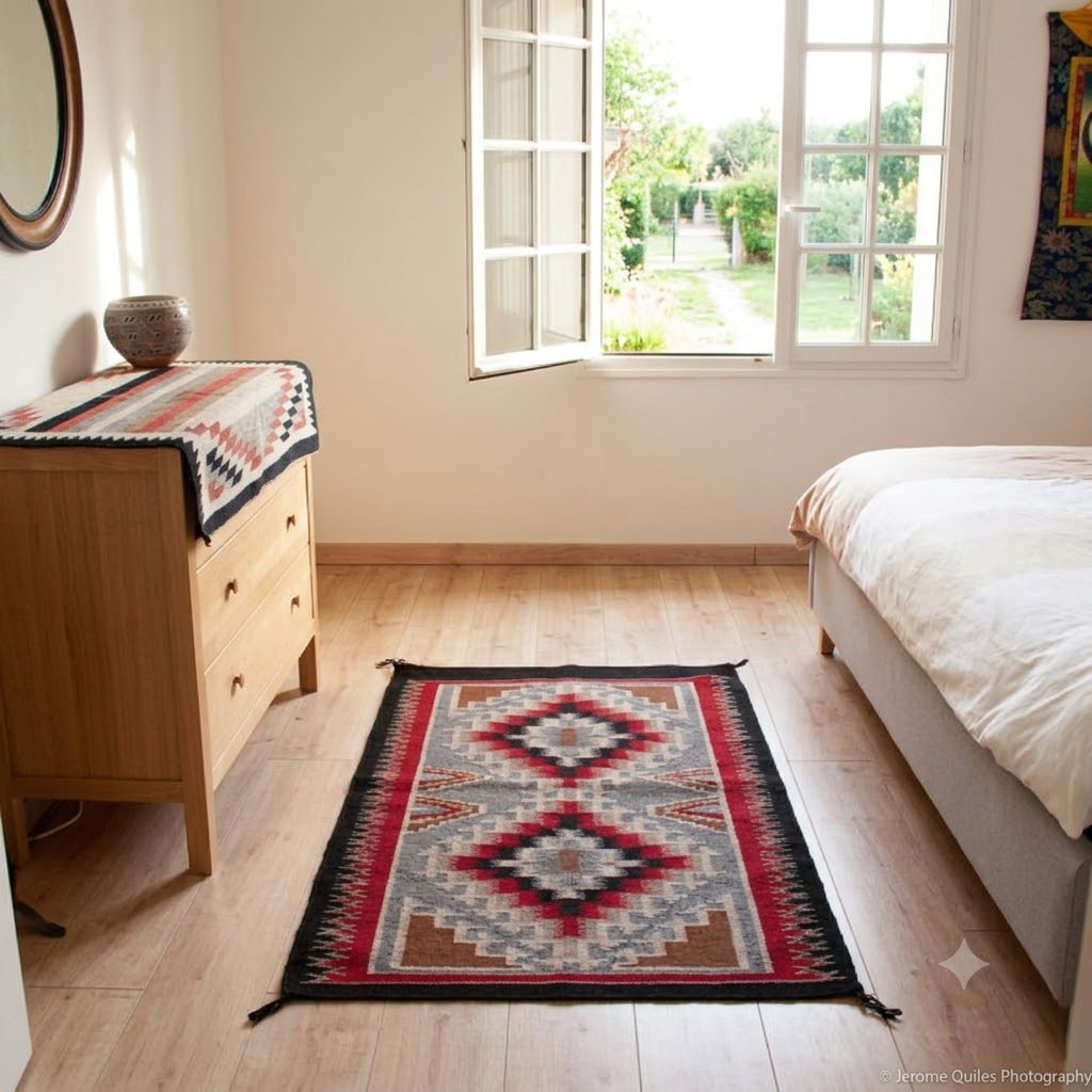 Tapis Contemporain Navajo Taille Moyenne – Image 4
