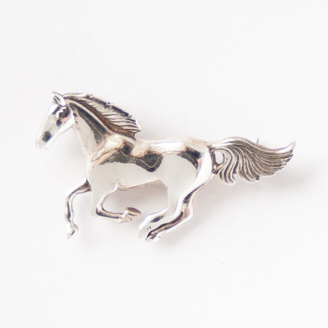 Glenn Irene Sandoval Silver Horse Pin Brooch