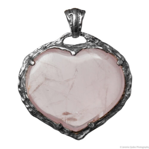 Rose Quartz Heart Pendant