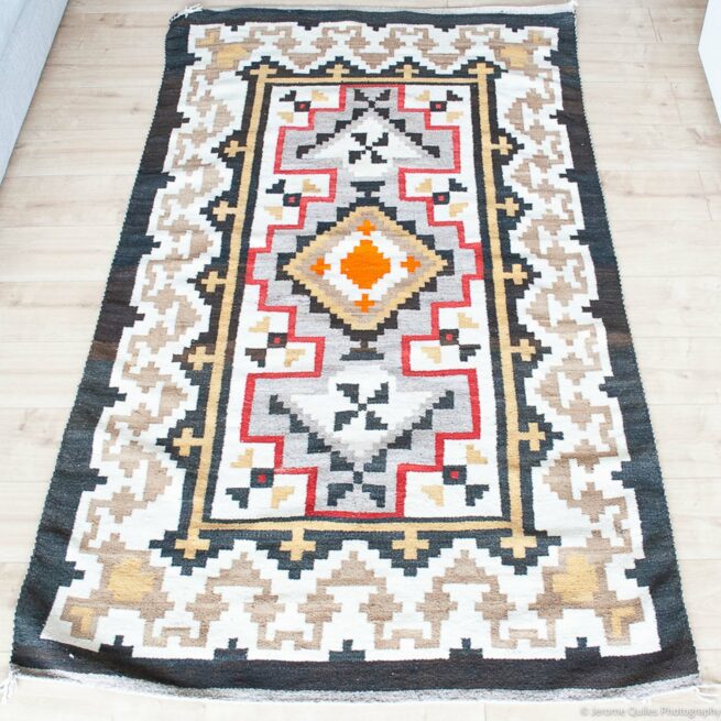 1934 Teec Nos Pos Navajo Rug - Image 2