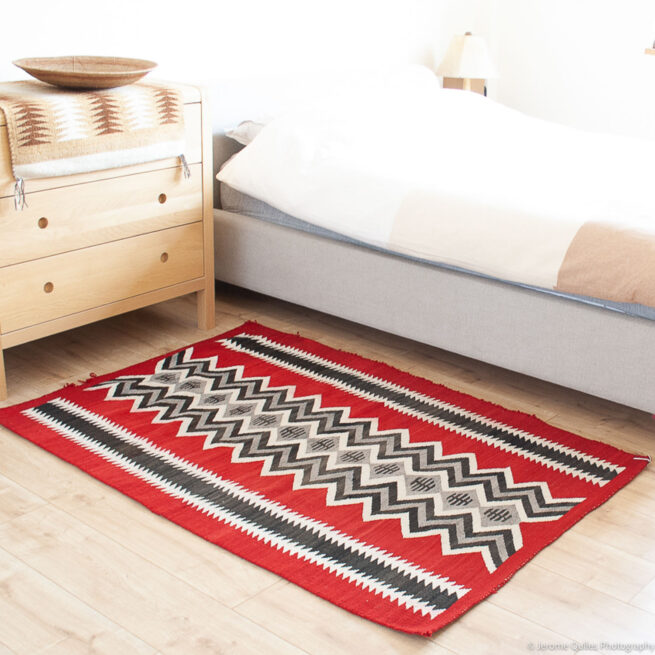 1935 Navajo Rug Ganado Red Storm Dazzler - Image 3