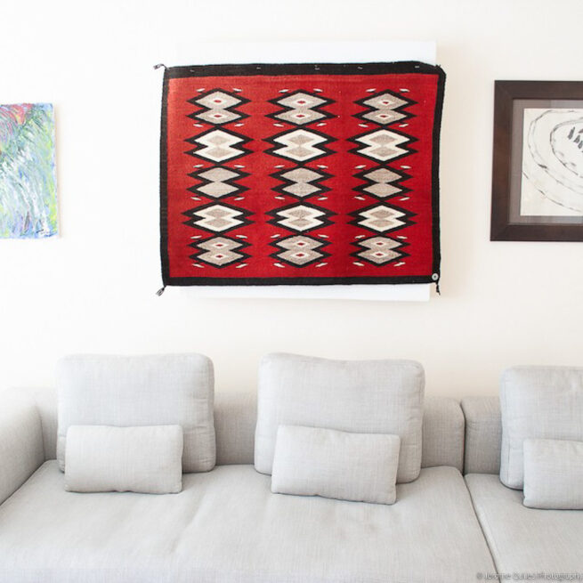 1940’s Navajo Red Wall Hanging Handwoven