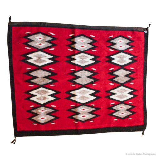 1940s Navajo Red Wall Hanging Handwoven