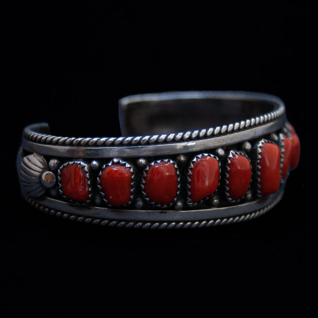 Bracelet Corail Rouge Navajo – Image 2