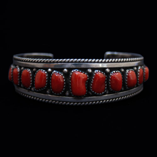 Bracelet Corail Rouge Navajo