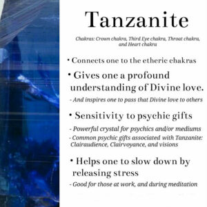 Les Bienfaits de la Tanzanite