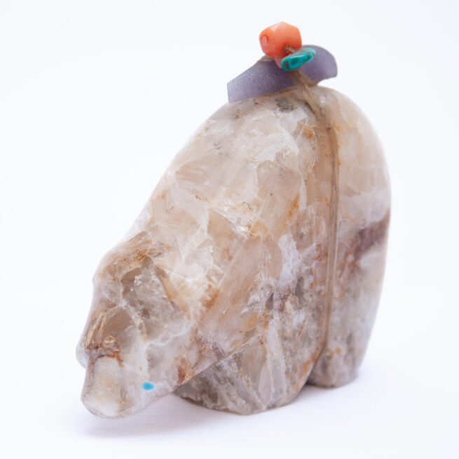Animal Totem Ours Sculpture Grise – Image 4