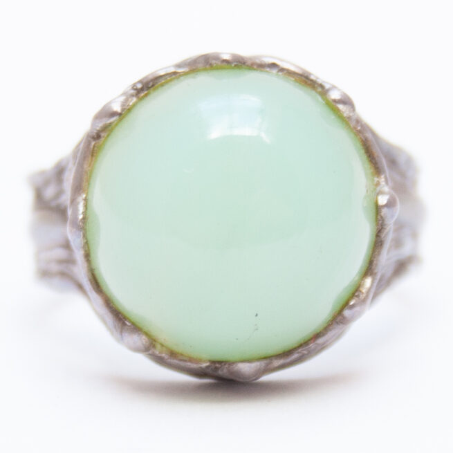 Bague Chrysoprase Vert Pâle