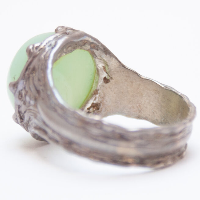 Bague Chrysoprase Vert Pâle – Image 5