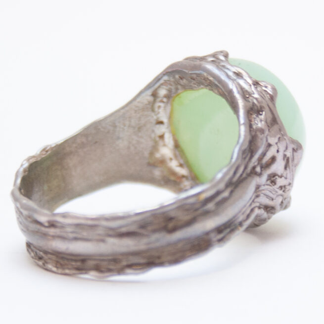 Bague Chrysoprase Vert Pâle – Image 4