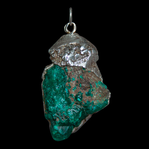Sterling Silver Dioptase Pendant