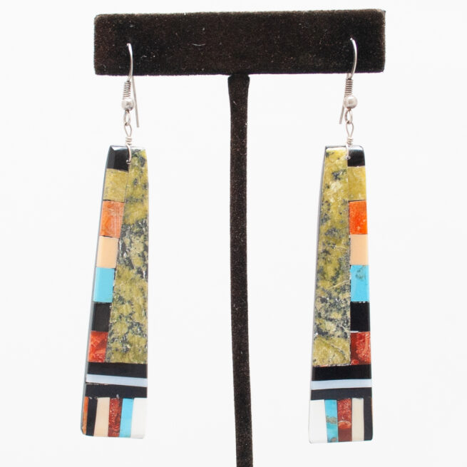 Multicolour Serpentine Earrings