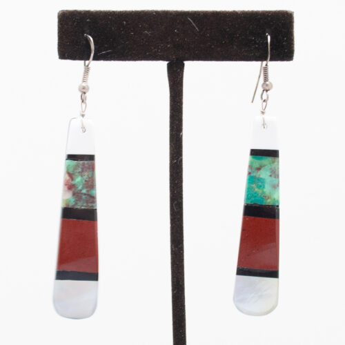 Multicolour Zuni Slab Earrings