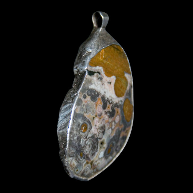 Sterling Silver Orbicular Jasper Pendant - Image 2