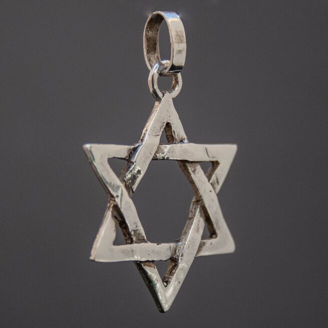 Sterling Silver Star of David Hexagram Pendant - Image 3