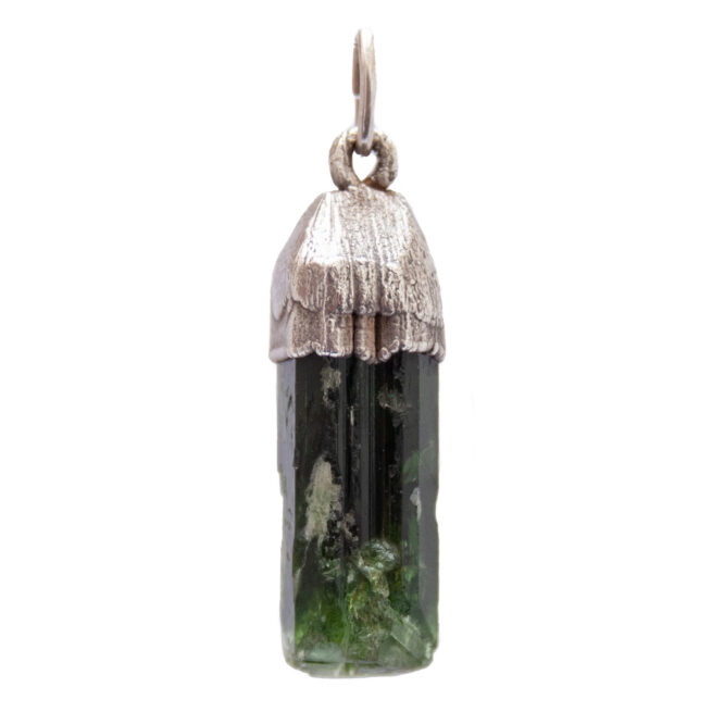 Green Diopside Silver Pendant - Image 2