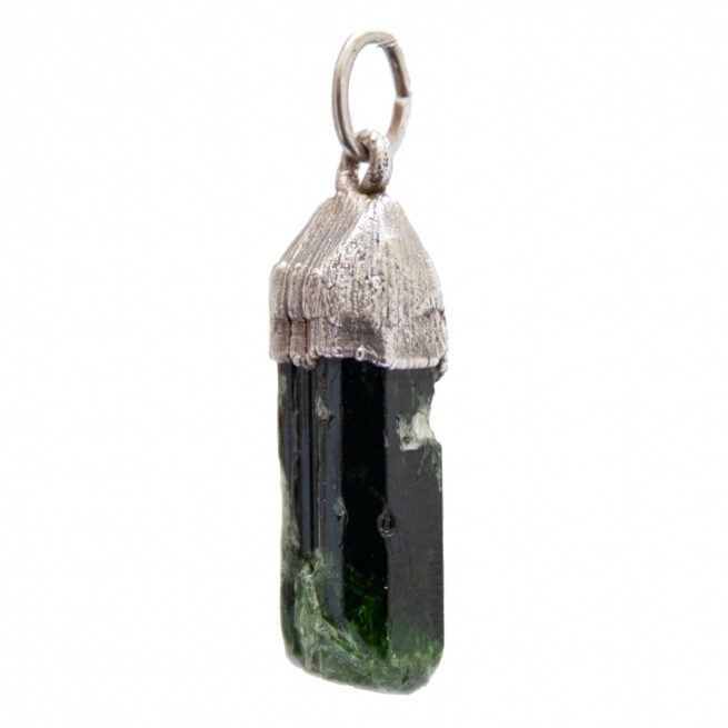 Green Diopside Silver Pendant - Image 3