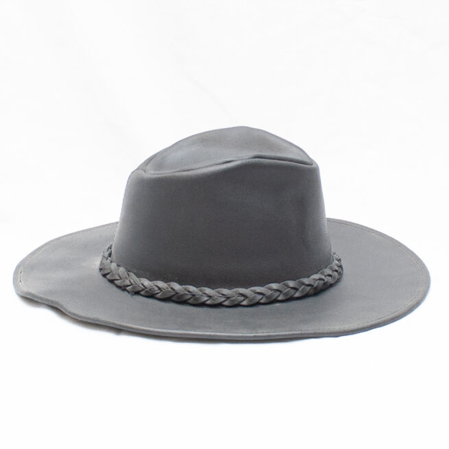 Chapeau de Cowboy Cuir Noir – Image 5