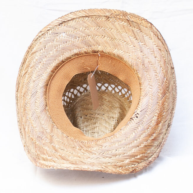 Feather straw hat