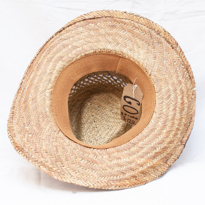 Feather straw hat