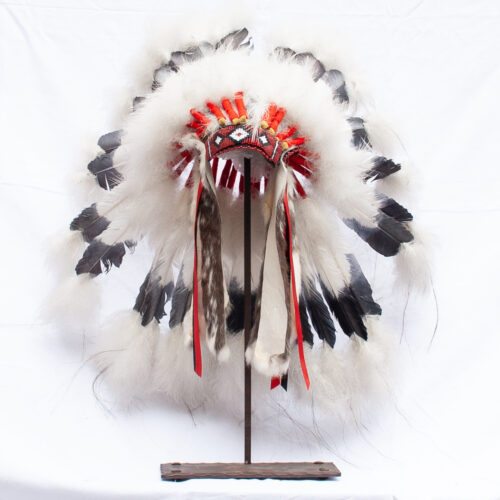 Small Black White Headdress