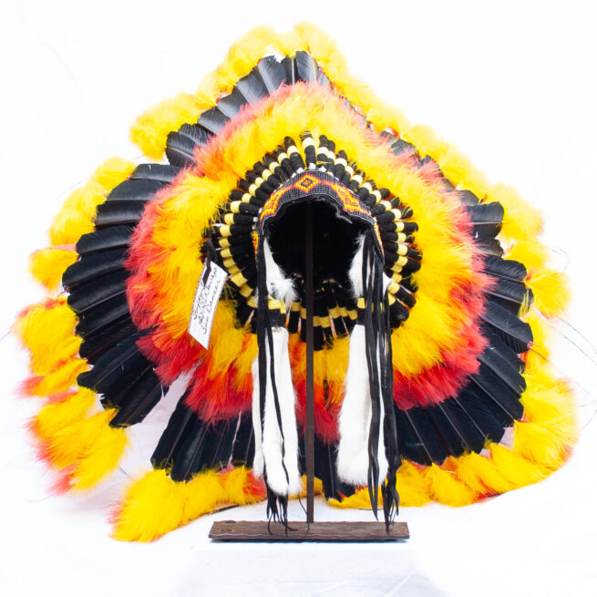 Yellow Red Black Headdress